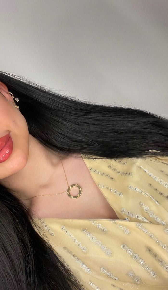 Premium Love O Gold Necklace