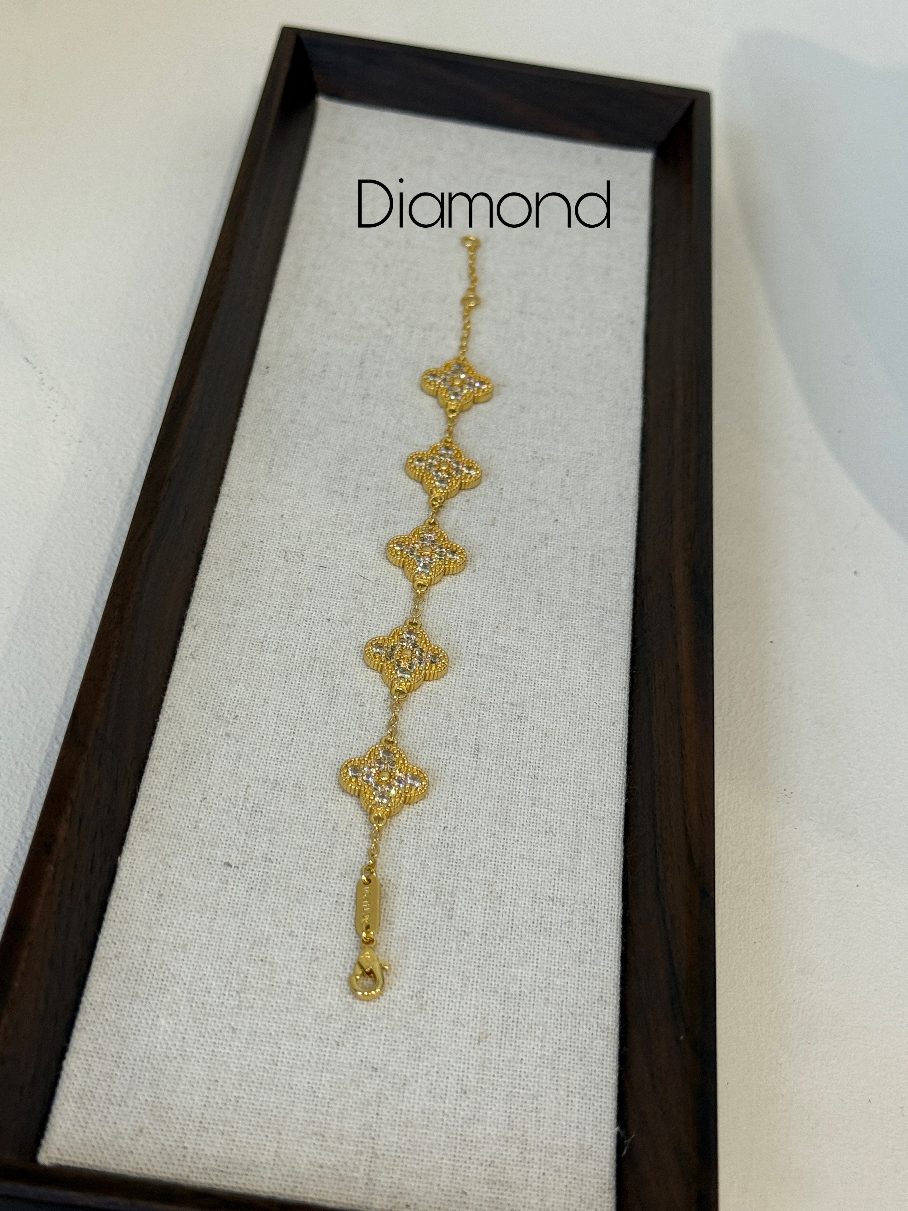 Flower Bracelet – 18ct Gold Plated, Tarnish-Free & Waterproof