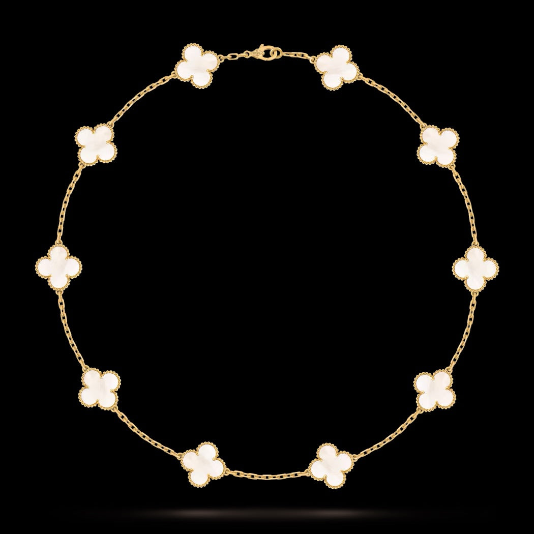 Premium Clover Necklace 10 flowers