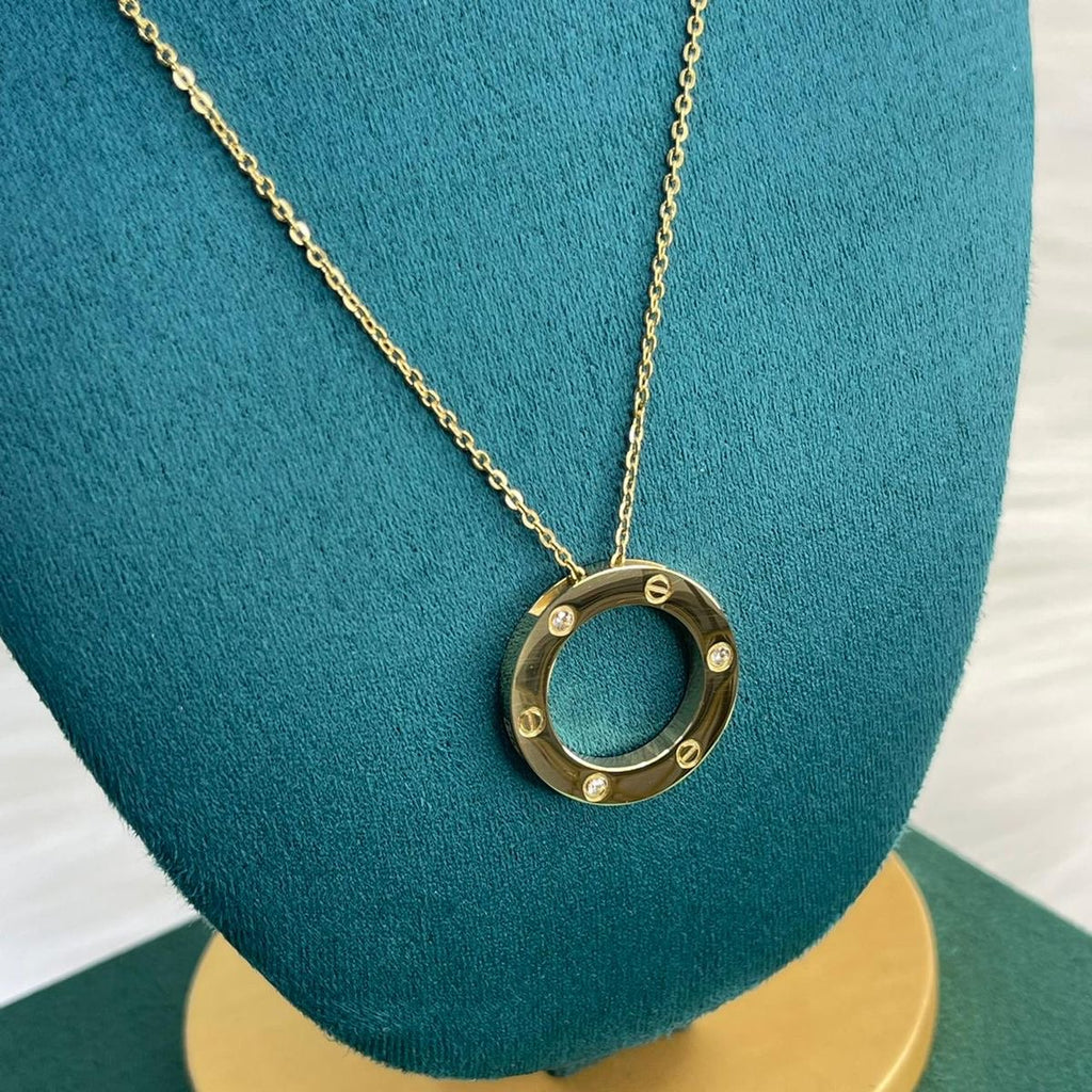 Premium Love O Gold Necklace