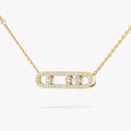 Premium Melisa Necklace Gold Diamond