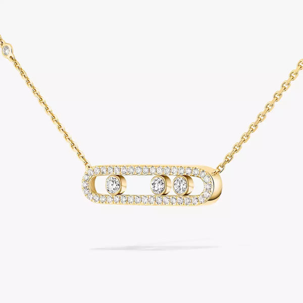 Premium Melisa Necklace Gold Diamond