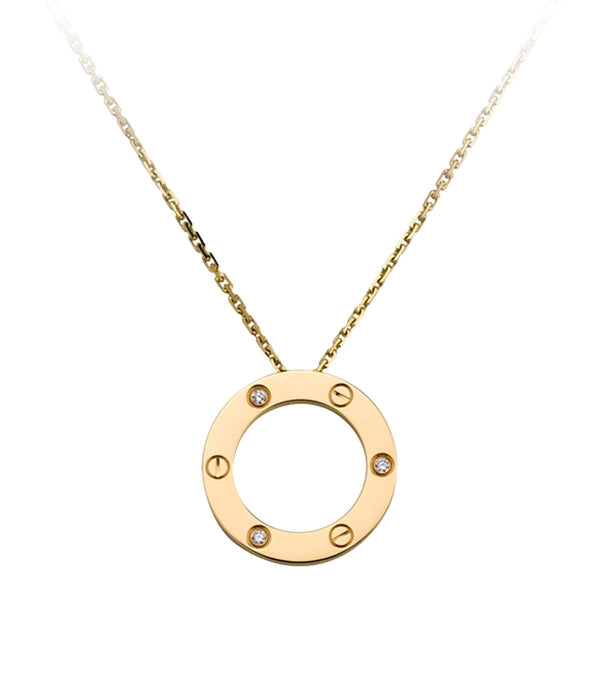 Premium Love O Gold Necklace