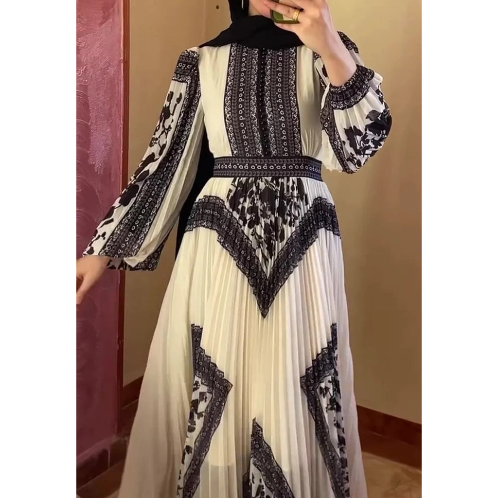 Elegant Maxi Dress – Long Sleeve Modest Fit