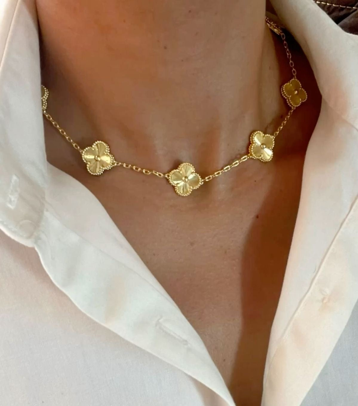 Premium Clover Necklace 10 flowers